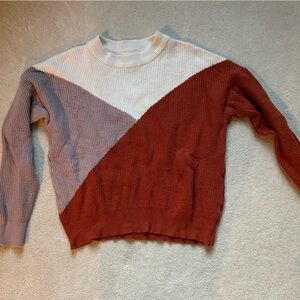 Color block sweater